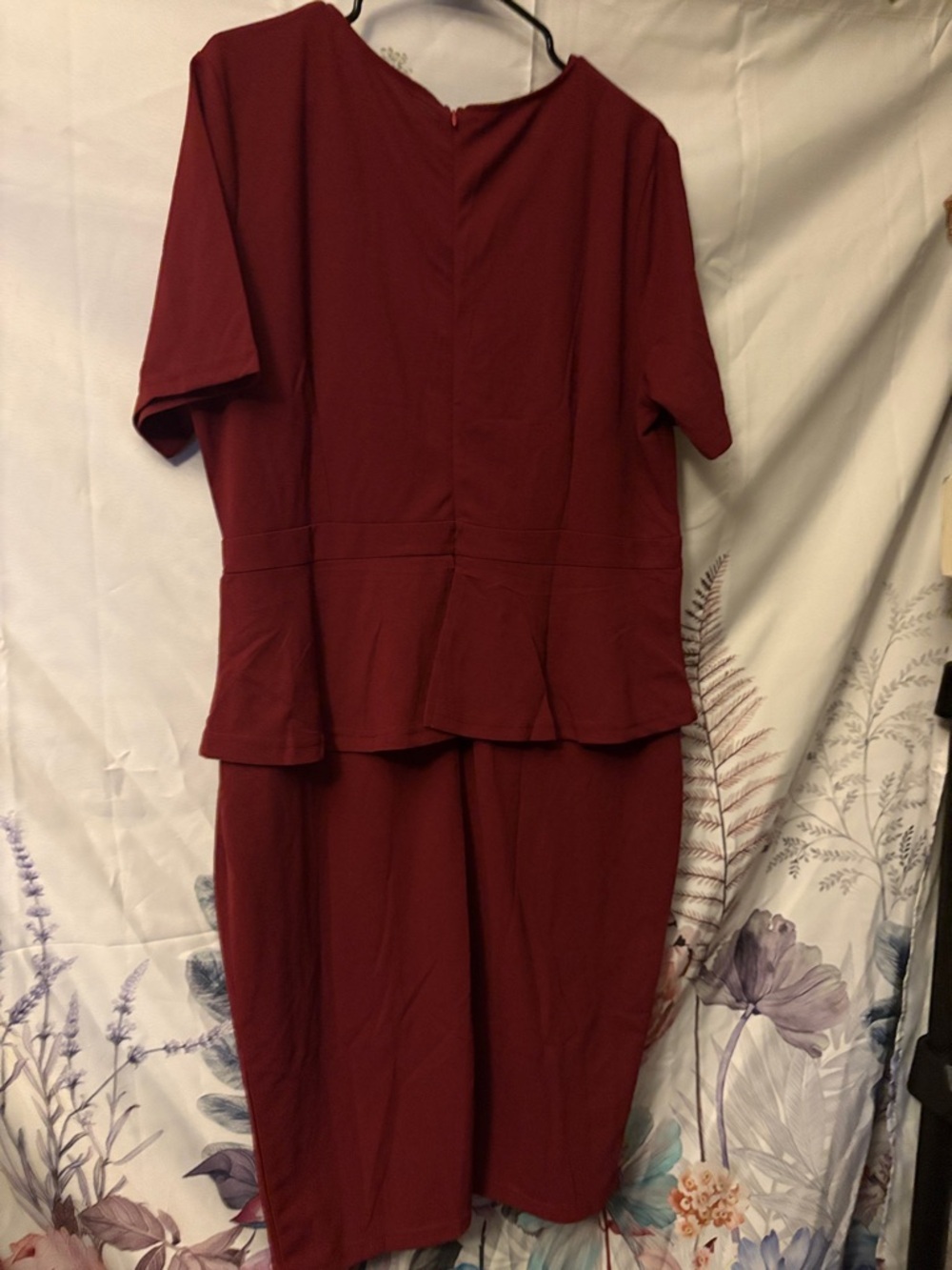 DINYIN Branded Wine Red Dress Top - Picture 2 of 5